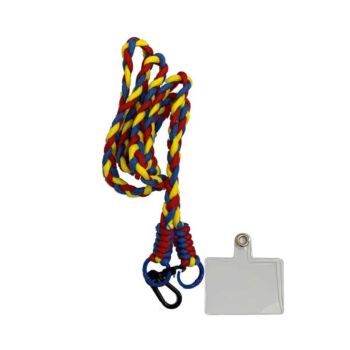 Universal Mobile Phone Crossbody Lanyard Anti-lost Adjustable Detachable Neck Strap Cord Rotatable Clasp Safety Rope All Case - Yellow (1666 Ye)