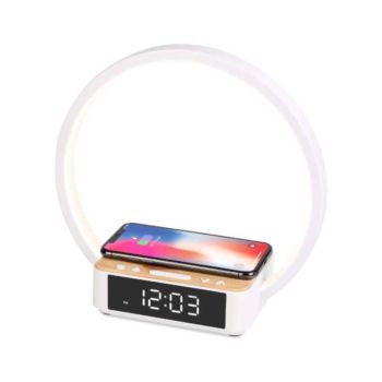 Wireless Charger Night light function Bedside Lamp - (200634)