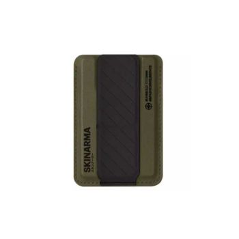 Skinarma Mag-Charge Card Holder With Grip Stand - Green / Black (243093)