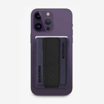 Skinarma Mag-Charge Card Holder With Grip Stand - Purple (243512)