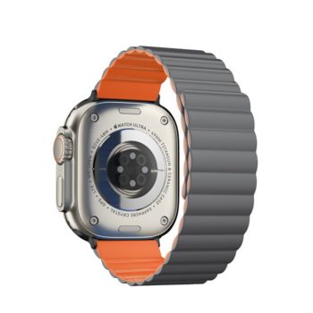 Asli Global Magnetic Band Dual Color For Apple Watch 45/49mm Orange Dark Gray | 804864