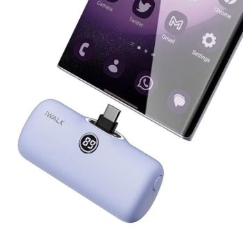 iWalk Pocket Battery 4800mah Fast Charge Type-c Purple | DBL5000PC-005A