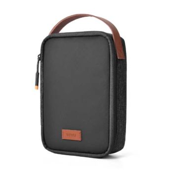 WiWU Minimalist Travel Pouch for Electronics Macbook Accessorie Organizer Bag - Black (411318)