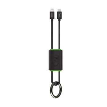Goui LOCK USB C to Lightning Key Chain Cable C94 Black | G-NT15-8PIN-KC-K