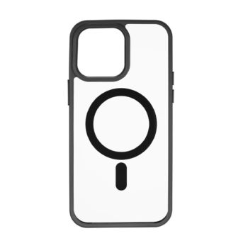 Hoco iPhone 15 Pro Max Transparent Dual Color Anti Drop Case Clear Black