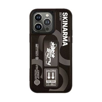 Skinarma iPhone 14 Pro Bango Leather Case With Grip - Black (576195)
