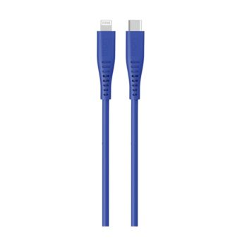Goui Silicon Cable Lightning to Type C 1.5mts Blue | G-NT15-8PIN-SB