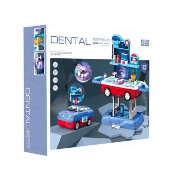 2 in 1 Dental Sports Car Multi Function Playset - 37 Pieces | WZY-8044