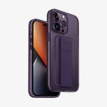 Uniq iPhone 14 Pro Max Hybrid Heldro Mount Series Case - Fig Purple (683903)