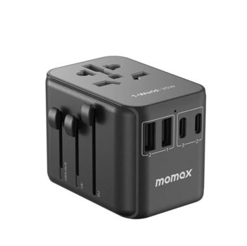 Momax 1-World PD35W 5 ports + AC Travel Adapter - Black (UA9D)