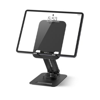 ZGA Desktop Metal iPad - Tablet - Phone Bracket 360 degree Rotation Folding phone Holder Stand - (755688)