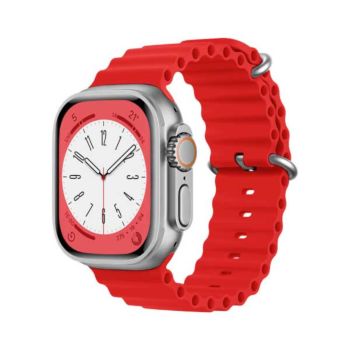 ZGA 45/49mm Apple Watch Silicone Strap high quality comfortable - Red (755930)