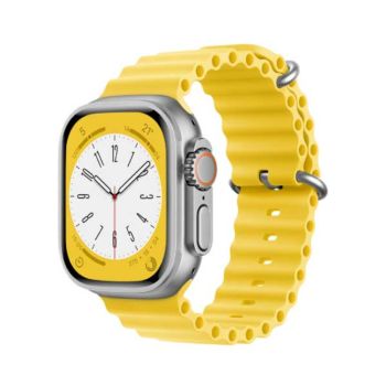 ZGA 45/49mm Apple Watch Silicone Strap high quality comfortable - Yellow (755947)