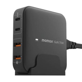 Momax 70w Oneplug 4 Ports Gan Desktop Charger | UM50UKD