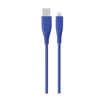 Goui Silicon Cable USB to Lightning 1.5mts Blue | G-LC8PIN-02-SB