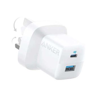 Anker 323 Dual Port Charger 33W Charger - White (A2331K21)