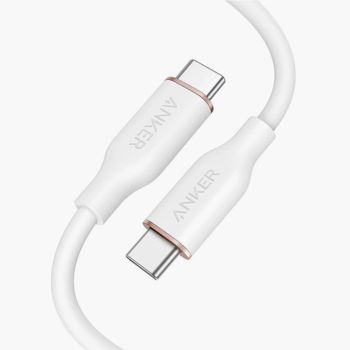 Anker Cable PowerLine III Flow USB-C to USB-C Cable (6ft/1.8m) – White