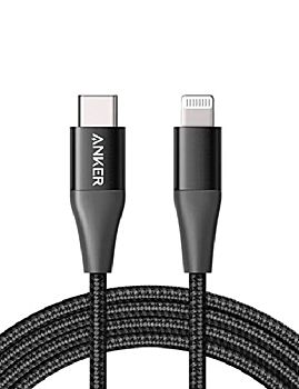Anker Powerline+ II 3ft USB-C Cable With Lightning Connector - Black (A8652H11)
