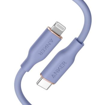 Anker 0.9m/3ft PowerLine III Flow USB-C to Lightning - Purple (A8662hQ1)