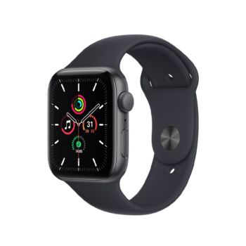 Apple Watch SE GPS 44mm Space Gray Aluminium Case with Midnight Sport Band (MKQ63)