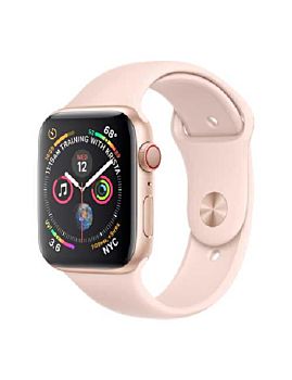 Apple Watch Series 4 - 44MM Cellular Gold Aluminum Case with Pink Sand Sport Band (MTVW2)