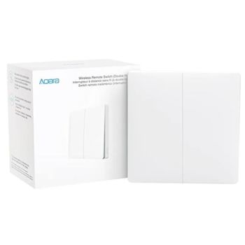 Aqara Wireless Remote Switch Double Rocker, Wireless Wall Switch (WRS-R02)
