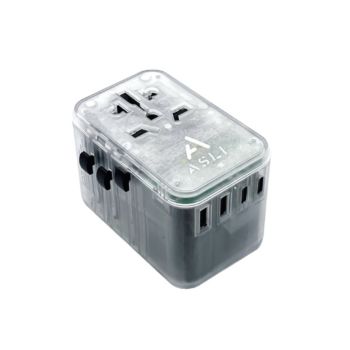 Asli 65W PD Travel Adapter Global with Type-C Fast Charging (AS-TC65)