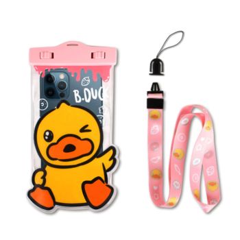 BDUCK Waterproof Phone Bag Rainproof Diving Swimming Sealed Phone Case - Pink (87194)