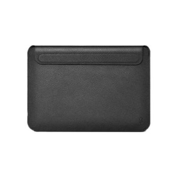 WIWU Genuine Leather Sleeve For Macbook 12 and Laptop Black (402095)