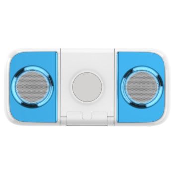 Bluetooth Speaker with 10000mAh Wireless Charging Power Bank - Blue (418 BL)