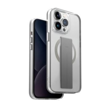 Uniq Heldro Mag iPhone 15 Pro Case With Integrated Flex Grip Band Clear | 687116