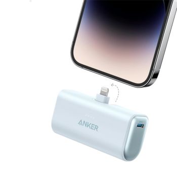 Anker Built-in Mfi Lightning Foldable Connector 5000mah Blue | A1645H31