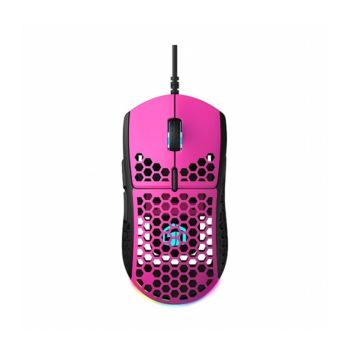 Gamertek GM16 Ultralight Precision Wired Gaming Mouse - Rasberry