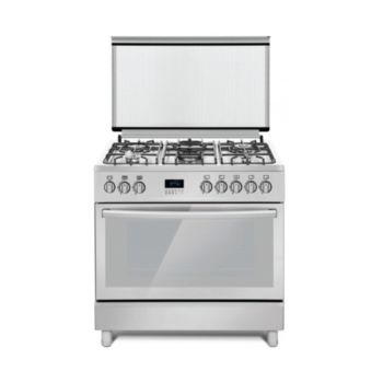Ferre 90x60 Full Gas Free Standing Cooker, Top 5 Gas Stainlessteel Ful Safety | FGC96FSXD