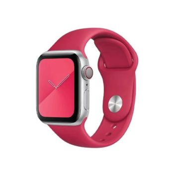 Coteetcl 44/45MM For Apple Watch Silicone - Wine Red (CS2086-WR)