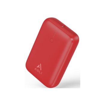 Asli 10000mAh Charge Pro Pd Mini Power Bank Charging - Red (CP-10 R)