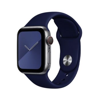 Coteetcl 44/45MM For Apple Watch Silicone - Midnight Blue