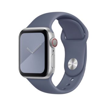 Coteetcl 44/45MM For Apple Watch Silicone-Lavender Gray
