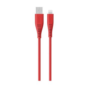 Goui Silicon Cable USB to Lightning 1.5mts Red | G-LC8PIN-02-SR