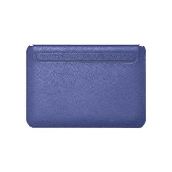 WIWU Genuine Leather Sleeve For Macbook 14.2 and Laptop Navy Blue (402187)