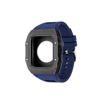 Smart Watch Case With Band For Apple Watch Ultra 49mm Black Blue | WFC-49 BBL