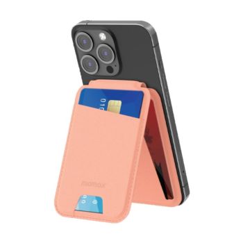 Momax 1 Wallet Magnetic Stand Car Holder Pink | SR29D