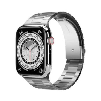 Elago Apple Watch 45mm Stainless Steel Metal Band - Silver (EAW-MTBAND45-SL)