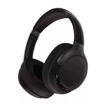 Stereo Wireless HeadPhone With Active Noise Reduction Black