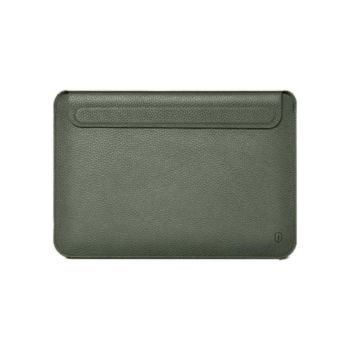 WIWU Genuine Leather Sleeve For Macbook 14.2 and Laptop Green (402170)