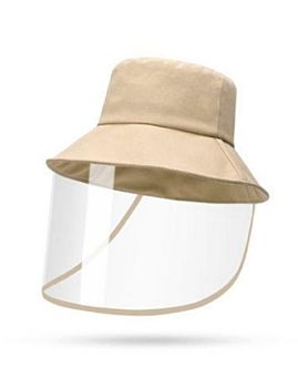 قبعة مع درع للوجه - بيج