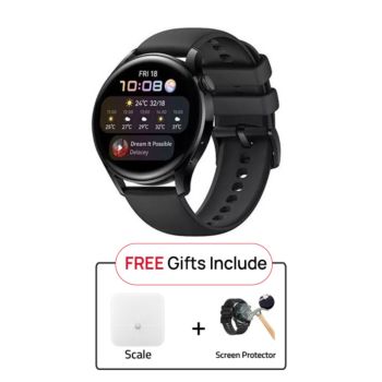 Huawei 46mm Watch 3 Black (HU WATCH 3 B HU) - With Free Gift