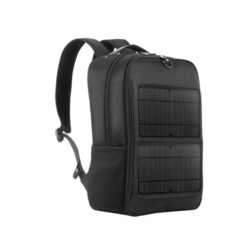 HAWEEL 14W Solar Panel Power Backpack Laptop Bag with Handle and 5V / 2.1A Max USB Charging Port - (HWL2180B)