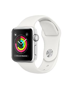 Apple Watch S3 38mm GPS Silver Aluminium Case with White Sport Band (MTEY2)