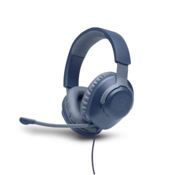 JBL Quantum 100 Gaming Headphones Blue-(JBLQUANTUM100BLUAM)
